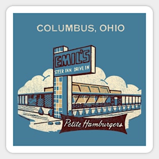 Emil's Columbus, Ohio  - Vintage 70s Diner Sticker